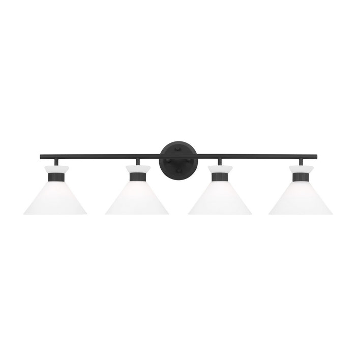 Visual Comfort Studio DJV1014MBK Four Light Bath, Midnight Black