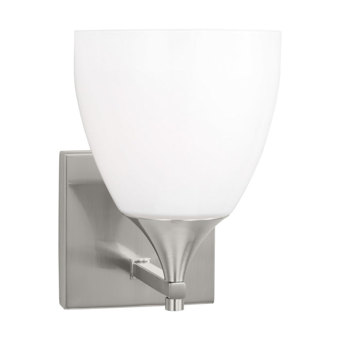 Visual Comfort Studio DJV1021BS One Light Wall Sconce, Brushed Steel