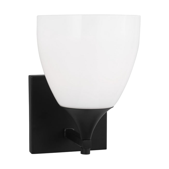 Visual Comfort Studio DJV1021MBK One Light Wall Sconce, Midnight Black