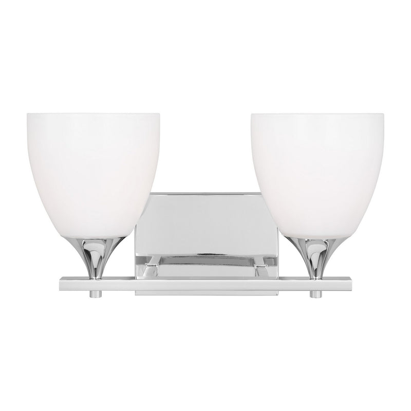 Visual Comfort Studio DJV1022CH Two Light Bath, Chrome