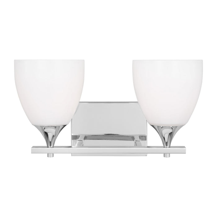 Visual Comfort Studio DJV1022CH Two Light Bath, Chrome