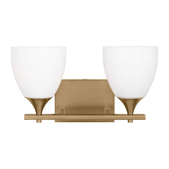 Visual Comfort Studio DJV1022SB Two Light Bath, Satin Brass