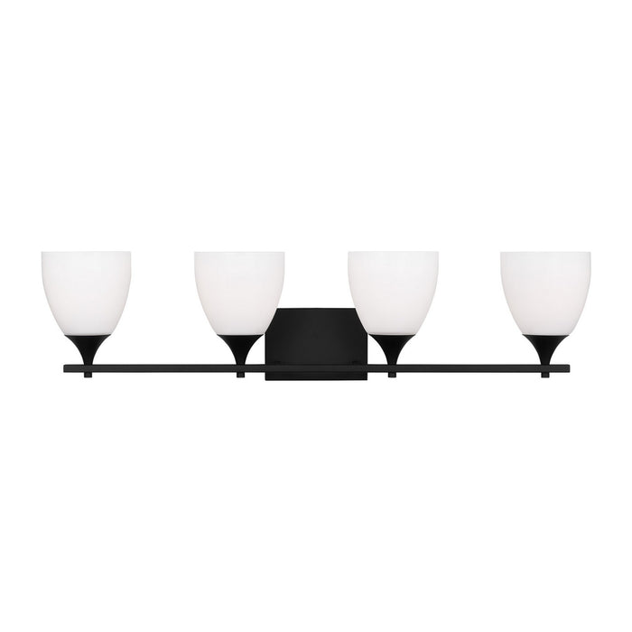 Visual Comfort Studio DJV1024MBK Four Light Bath, Midnight Black