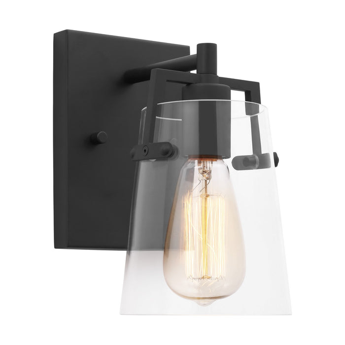 Visual Comfort Studio DJV1031MBK One Light Wall Sconce, Midnight Black