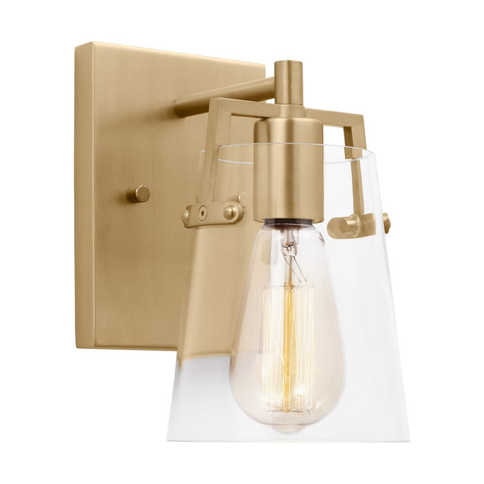 Visual Comfort Studio DJV1031SB One Light Wall Sconce, Satin Brass