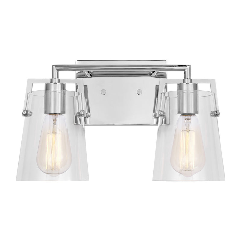 Visual Comfort Studio DJV1032CH Two Light Bath, Chrome