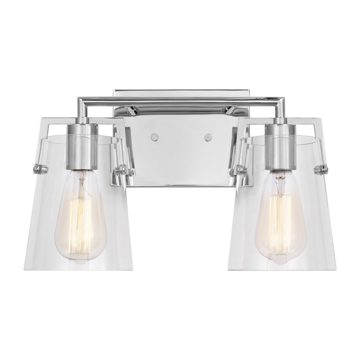Visual Comfort Studio DJV1032CH Two Light Bath, Chrome