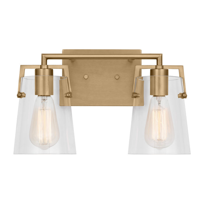 Visual Comfort Studio DJV1032SB Two Light Bath, Satin Brass
