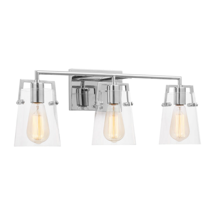 Visual Comfort Studio DJV1033CH Three Light Bath, Chrome
