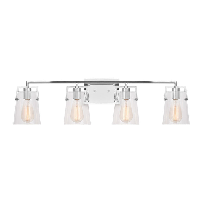 Visual Comfort Studio DJV1034CH Four Light Bath, Chrome