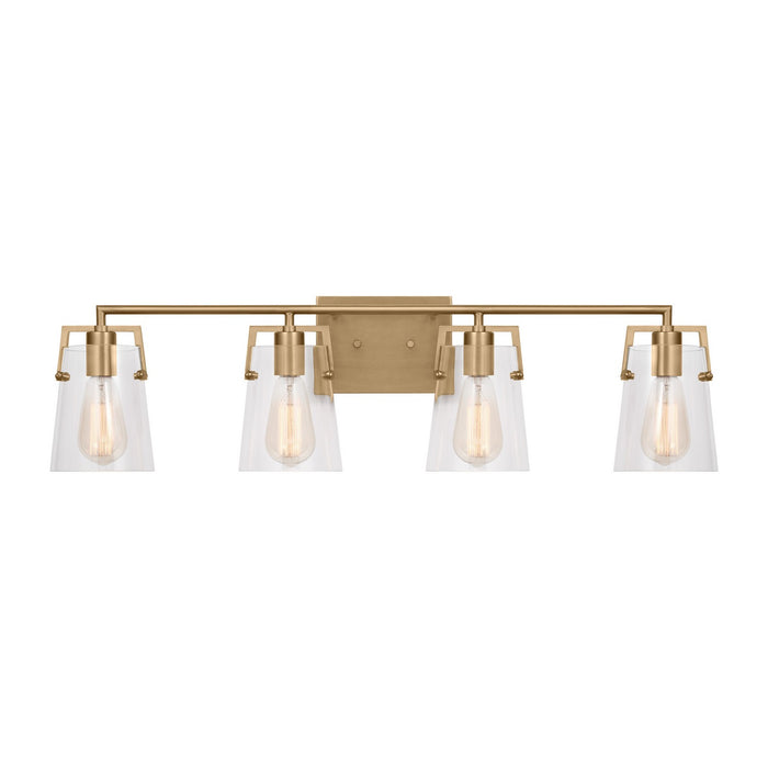 Visual Comfort Studio DJV1034SB Four Light Bath, Satin Brass