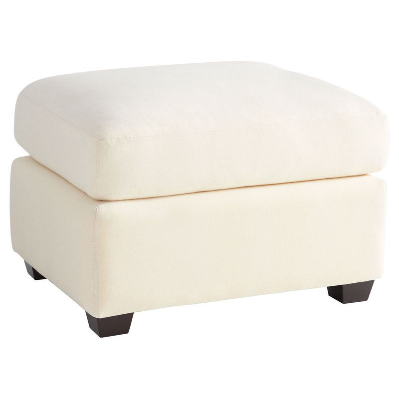 Cyan 11452 Ottoman, White - Cream