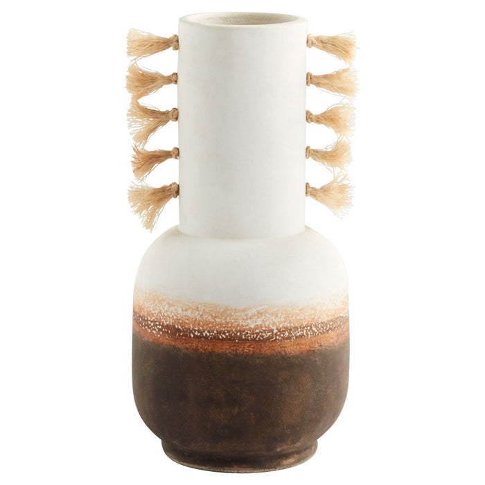 Cyan 11547 Vase, Ombre And Jute