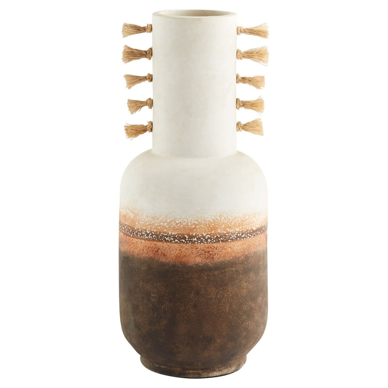 Cyan 11548 Vase, Ombre And Jute