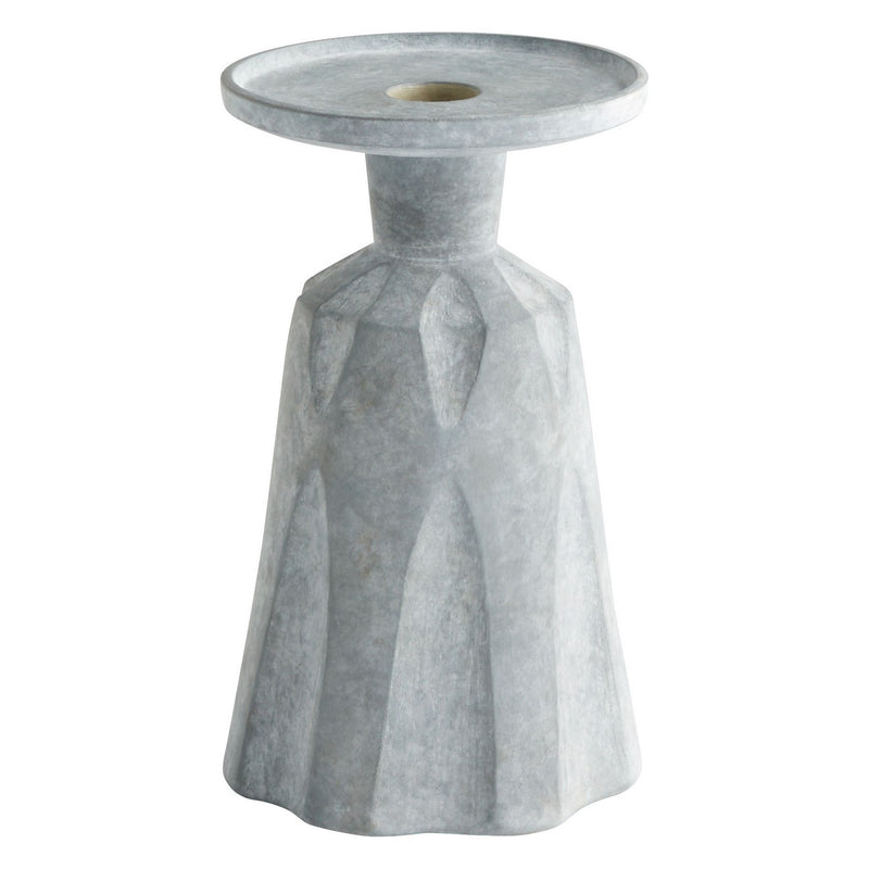 Cyan 11562 Candle Holder, Tapered Grey