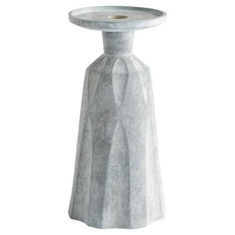 Cyan 11563 Candle Holder, Tapered Grey