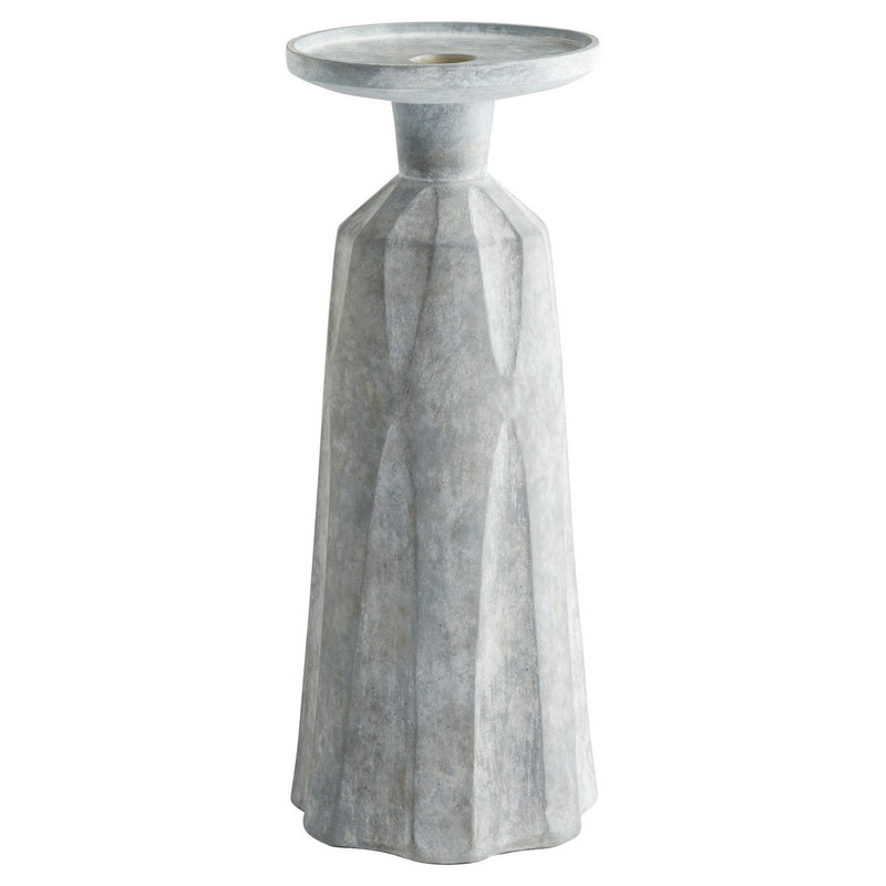 Cyan 11564 Candle Holder, Tapered Grey