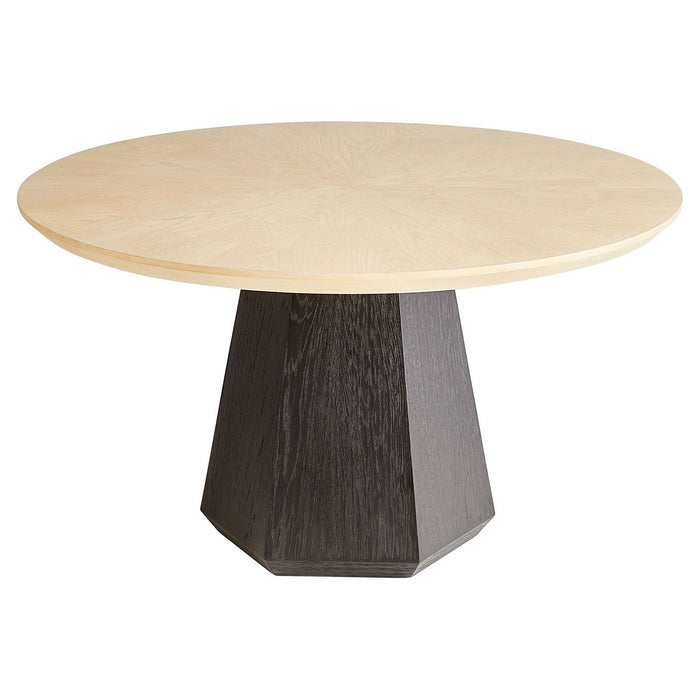 Cyan 11577 Dining Table, Natural And Black