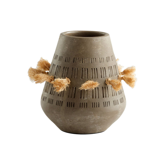 Cyan 11588 Vase, Textured Grey
