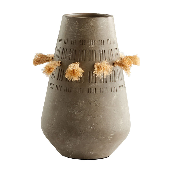 Cyan 11589 Vase, Textured Grey