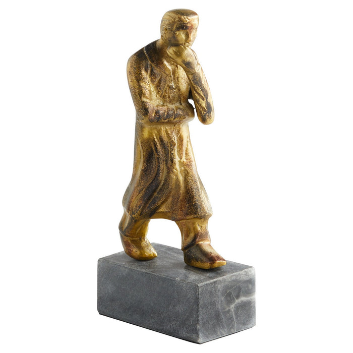 Cyan 11605 Sculpture, Gold And Black