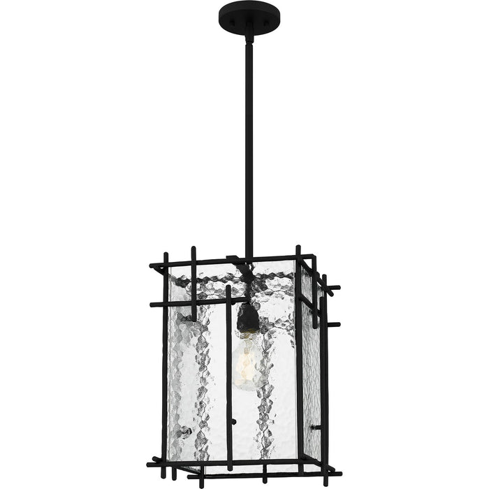 Quoizel DPN1512MBK One Light Pendant, Matte Black
