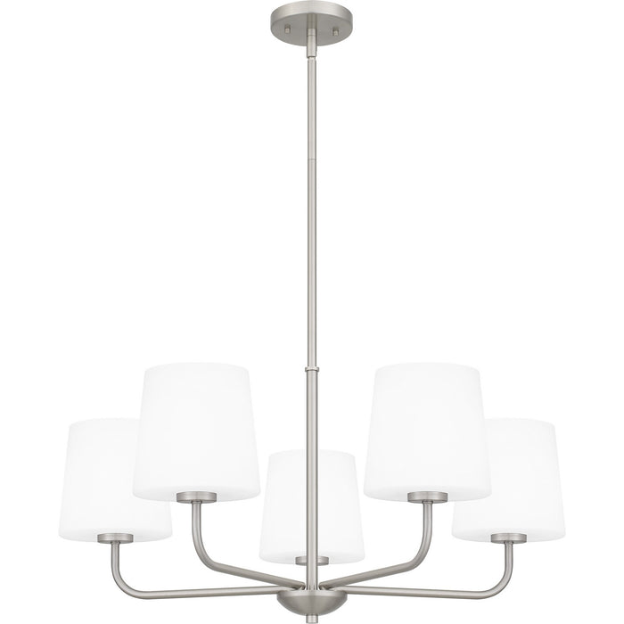 Quoizel GGR5028BN Five Light Chandelier, Brushed Nickel