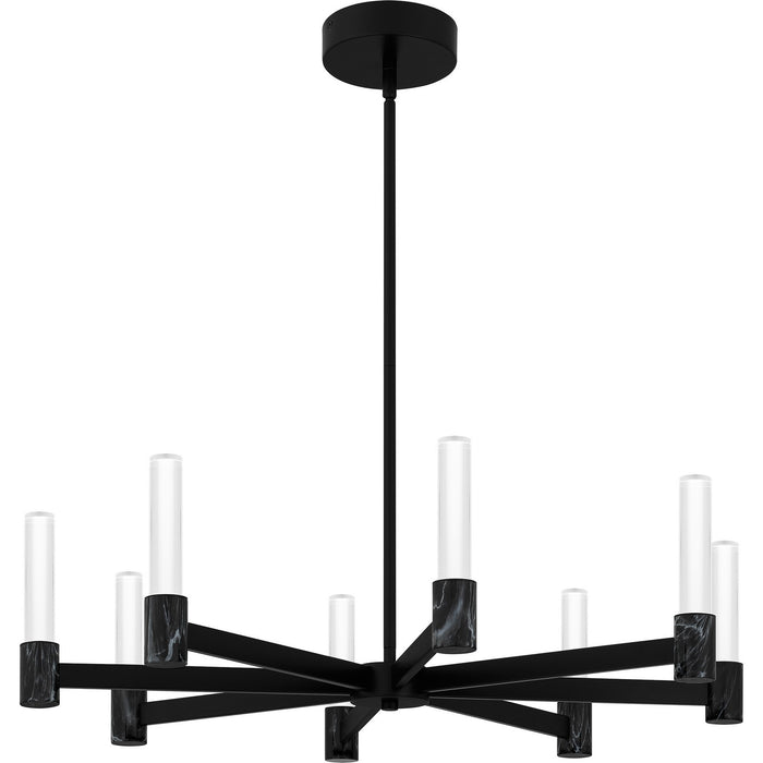 Quoizel PCADR5030MBK LED Chandelier, Matte Black