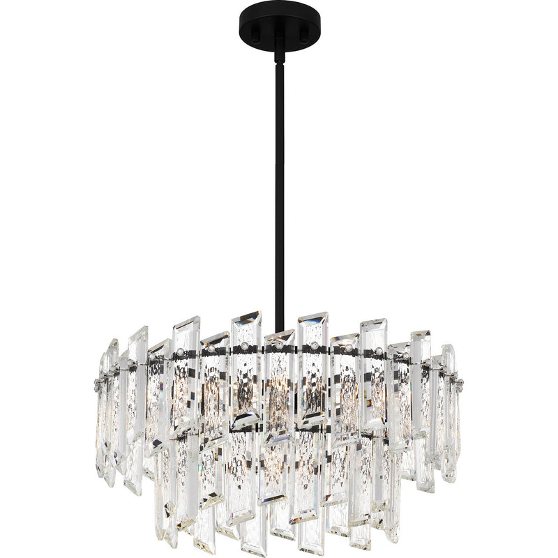 Quoizel PCDIN2819MBK Six Light Pendant, Matte Black