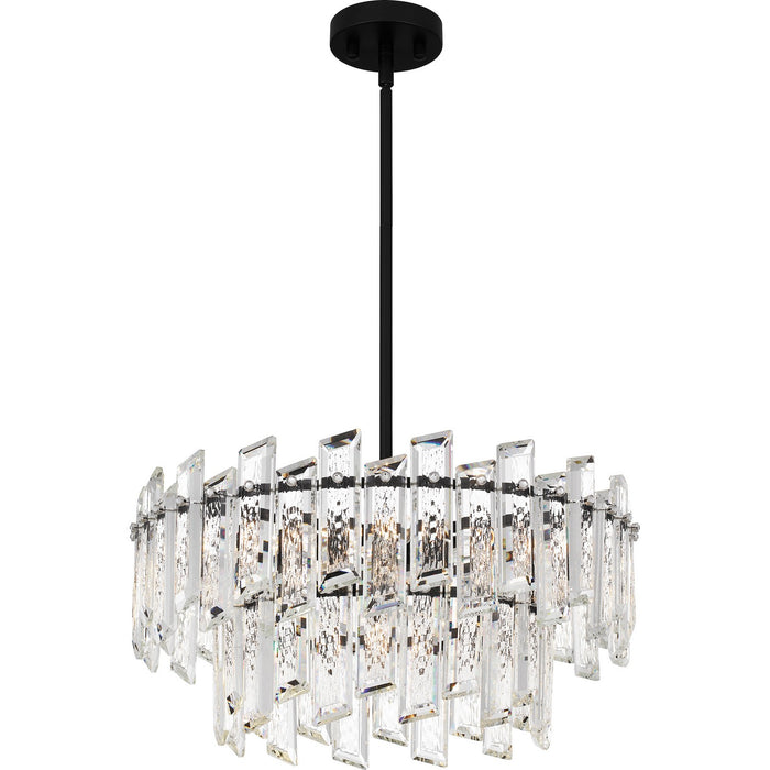 Quoizel PCDIN2819MBK Six Light Pendant, Matte Black