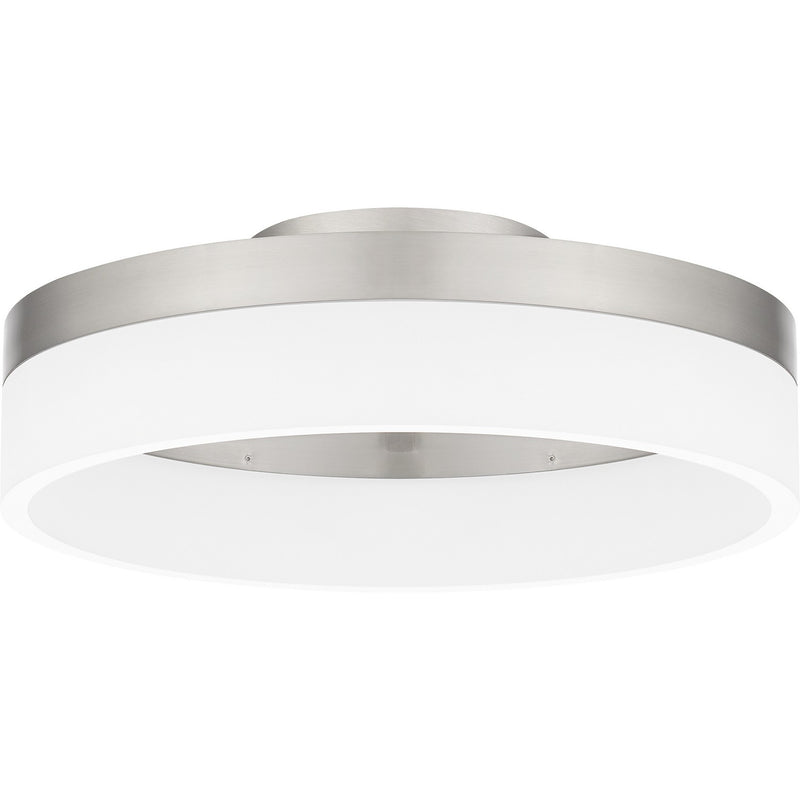 Quoizel PCOH1608BN LED Flush Mount, Brushed Nickel