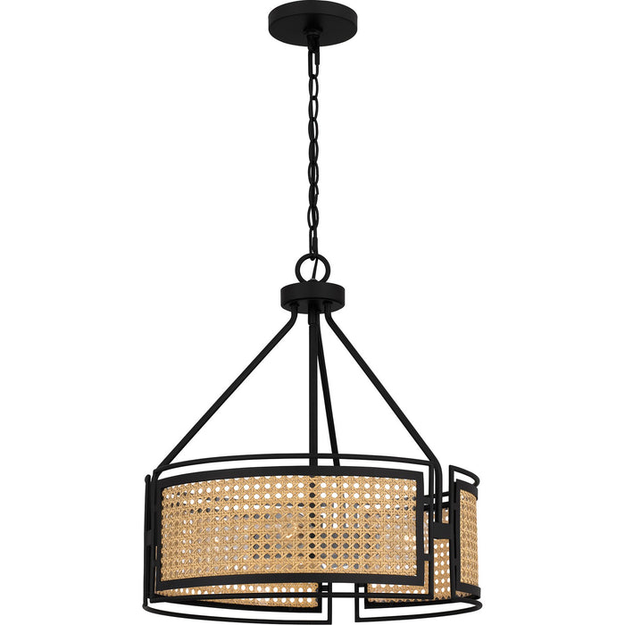 Quoizel PYA2818MBK Four Light Pendant, Matte Black