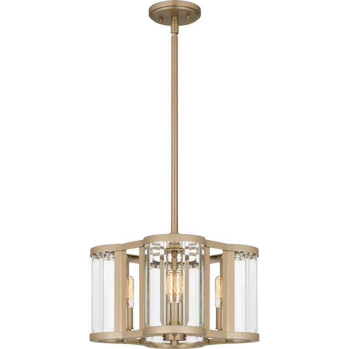 Quoizel QP6193BGD Four Light Pendant, Bronze Gold