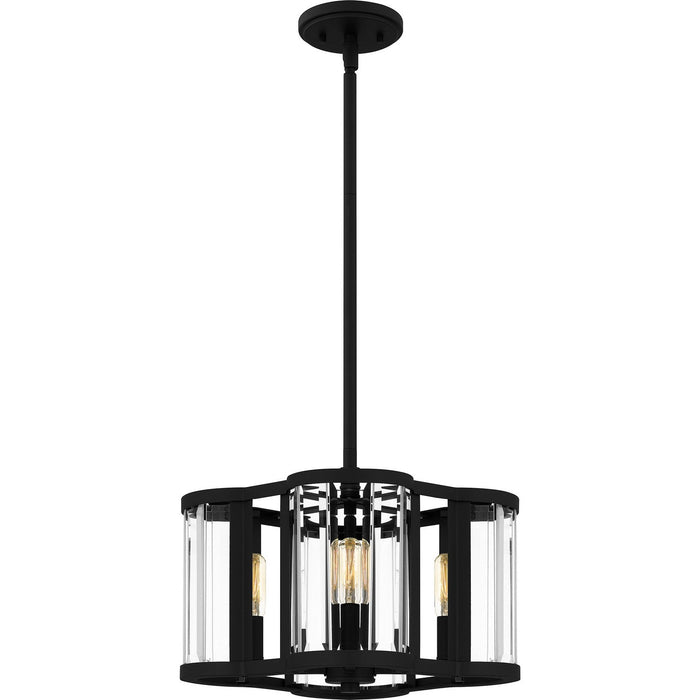 Quoizel QP6193MBK Four Light Pendant, Matte Black (Display - Final Sale)