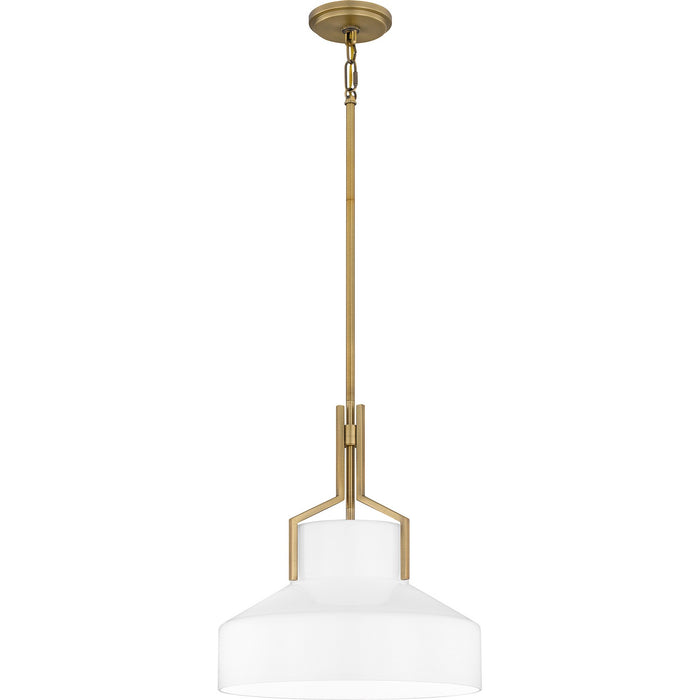 Quoizel QP6194AB Two Light Pendant, Aged Brass