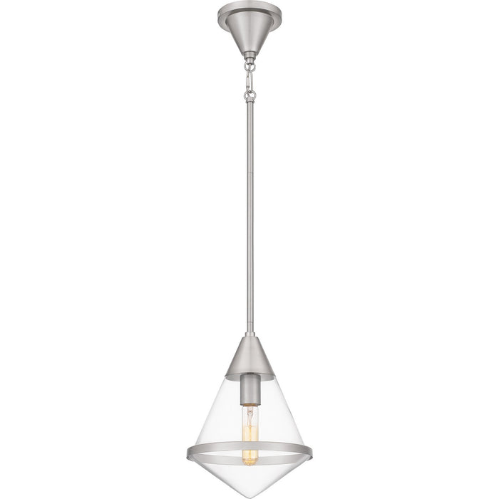 Quoizel QPP6160BN One Light Mini Pendant, Brushed Nickel