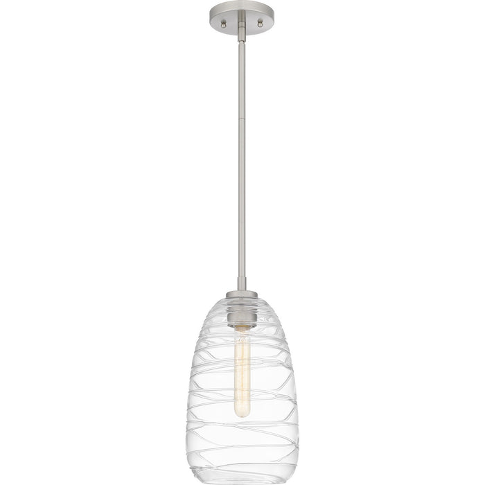 Quoizel QPP6165BN One Light Mini Pendant, Brushed Nickel
