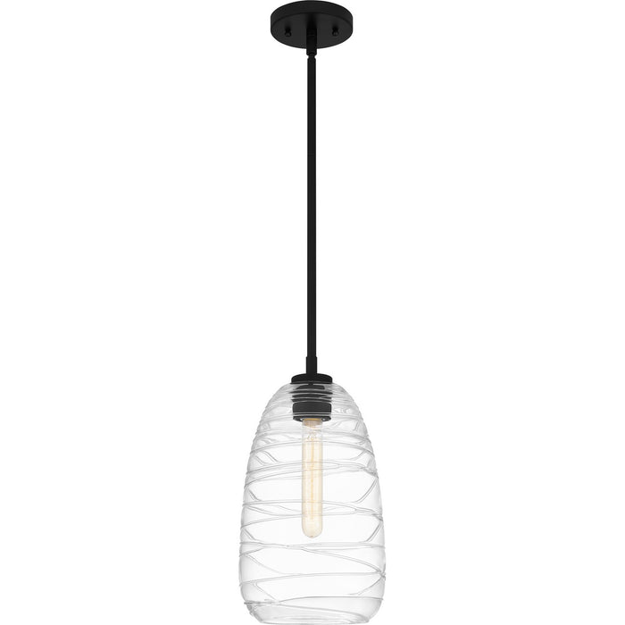 Quoizel QPP6165MBK One Light Mini Pendant, Matte Black