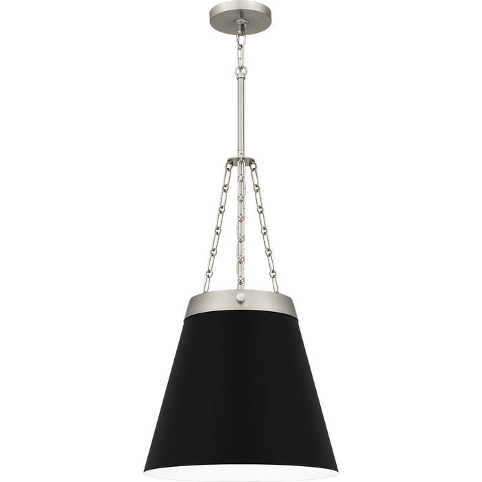Quoizel QPP6183BN One Light Pendant, Brushed Nickel