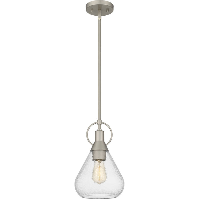 Quoizel QPP6187BN One Light Mini Pendant, Brushed Nickel