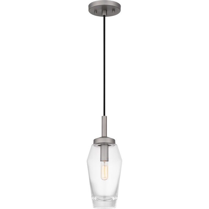 Quoizel QPP6190AN One Light Mini Pendant, Antique Nickel