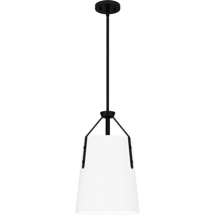 Quoizel QPP6192MBK One Light Pendant, Matte Black