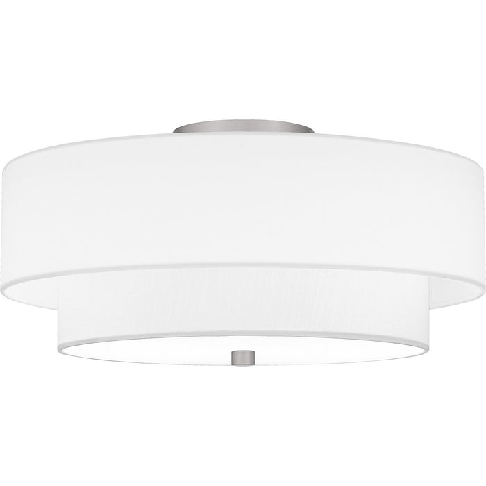 Quoizel QSF6177BN Two Light Semi Flush Mount, Brushed Nickel