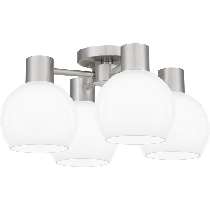 Quoizel QSF6199BN Four Light Semi Flush Mount, Brushed Nickel