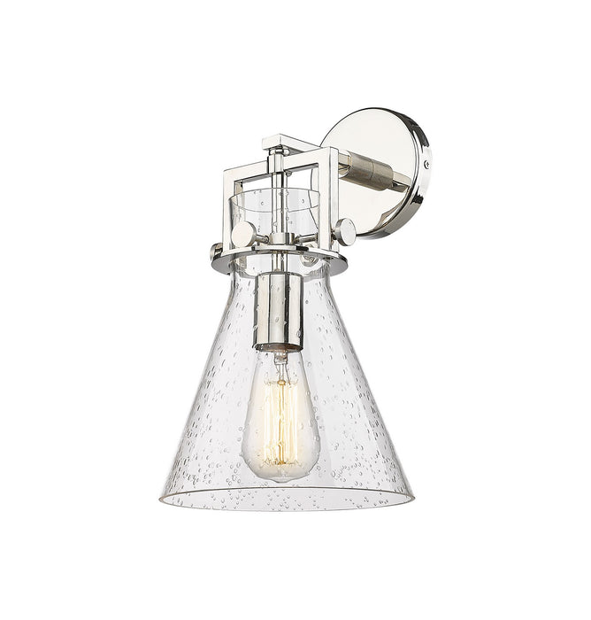 Innovations 411-1W-PN-G411-8SDY One Light Wall Sconce, Polished Nickel