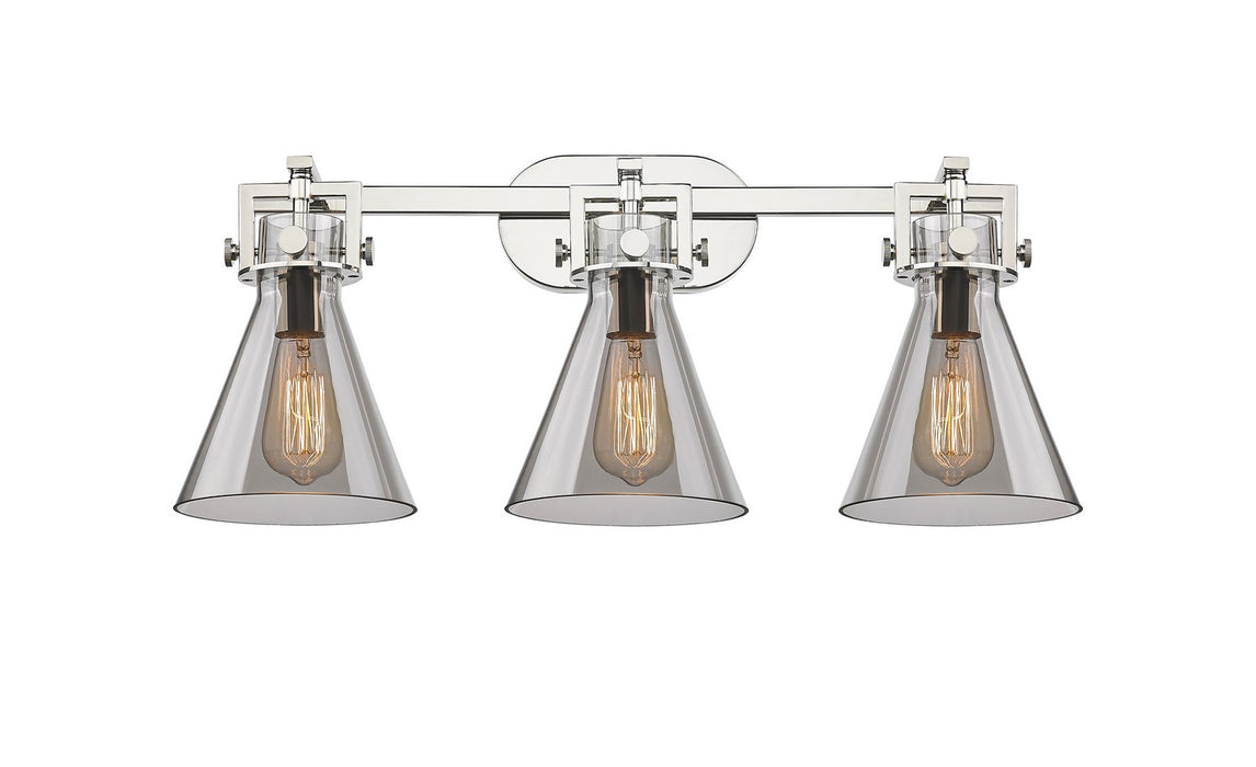 Innovations 411-3W-PN-G411-7SM Three Light Bath Vanity, Polished Nickel