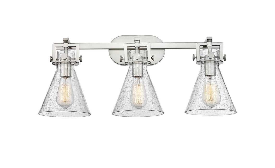 Innovations 411-3W-SN-G411-7SDY Three Light Bath Vanity, Brushed Satin Nickel