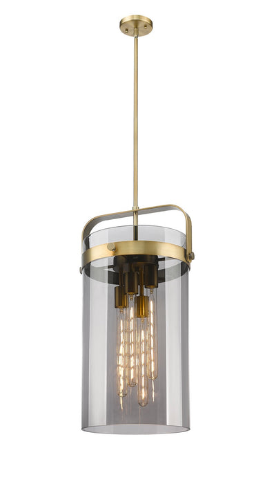 Innovations 413-4SL-BB-G413-4S-12SM LED Pendant, Brushed Brass
