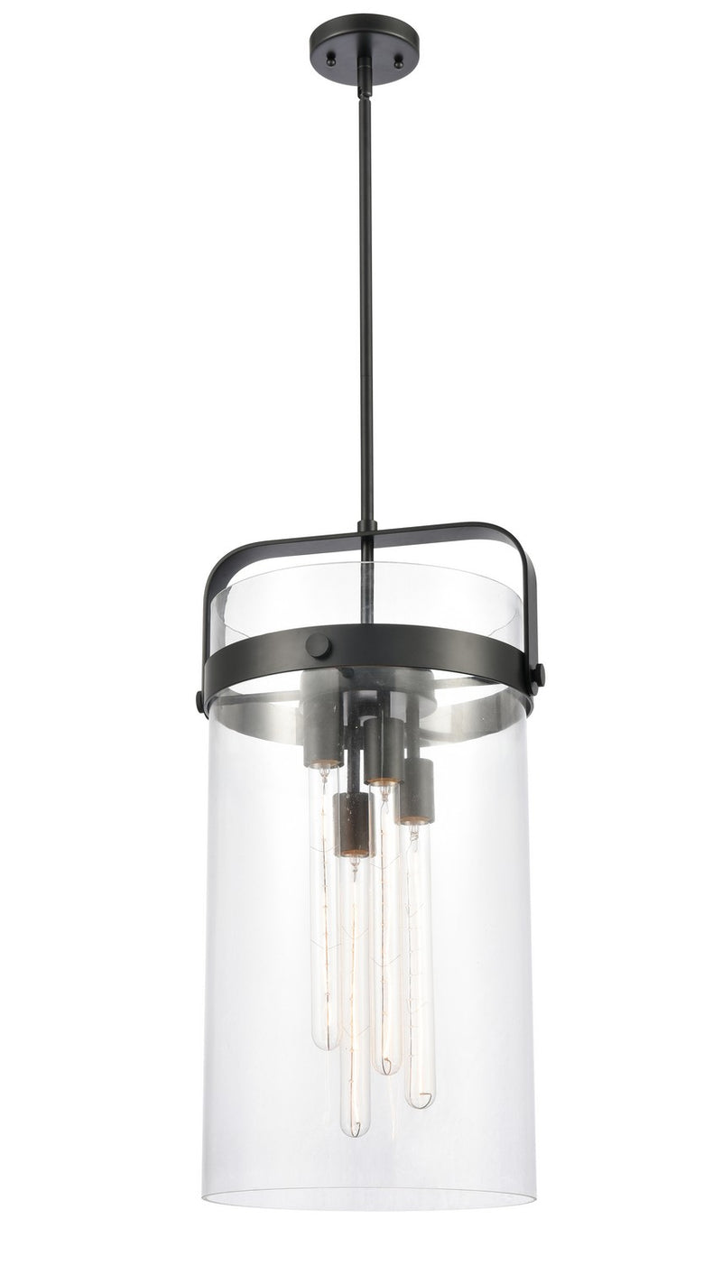 Innovations 413-4SL-BK-G413-4S-12CL LED Pendant, Matte Black