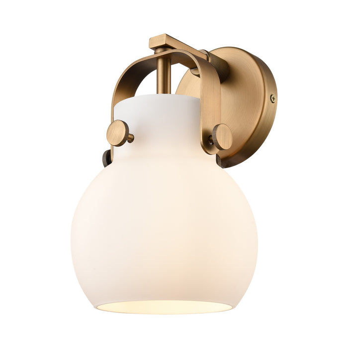 Innovations 423-1W-BB-G410-6WH LED Wall Sconce, Brushed Brass